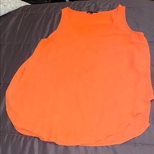 Banana Republic Bright Orange Sleeveless Blouse